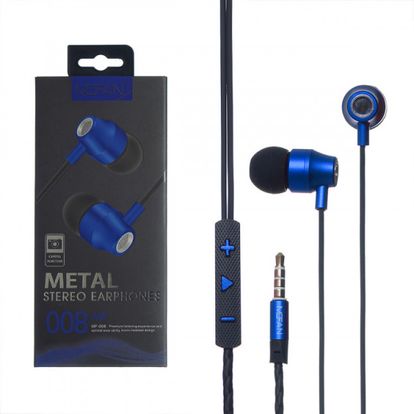 Наушники-вкладыши Mofan MF008 Blue