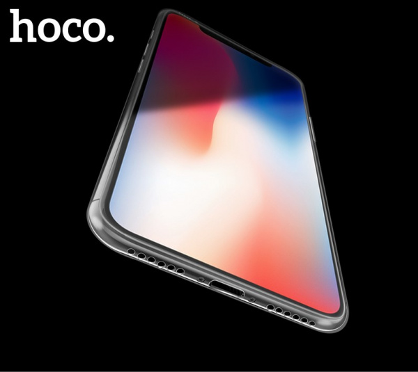Чехол HOCO TPU Crystal clear Series для iPhone X прозрачный, 0,8 мм