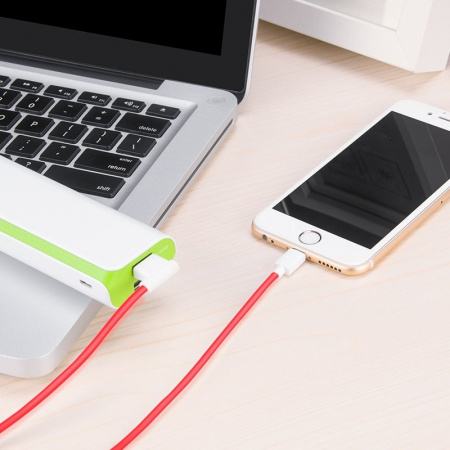 Кабель Hoco UPL11, lightning, 1.2 м, красный
