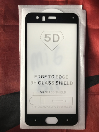 Защитное стекло Full Glue для Xiaomi Mi 6, черный