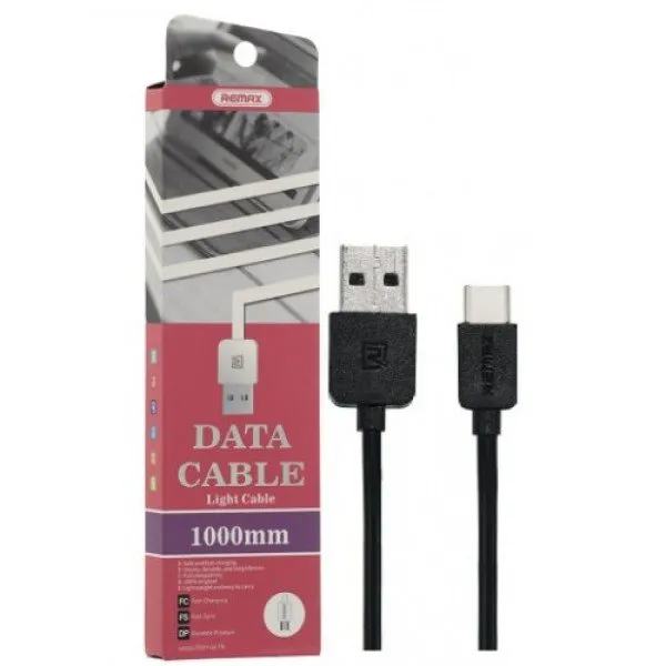 Кабель Remax RC-006a, USB - USB Type-C, черный