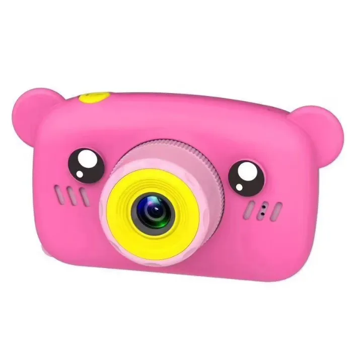 Детский цифровой фотоаппарат Zoo Kids Мишка розовый