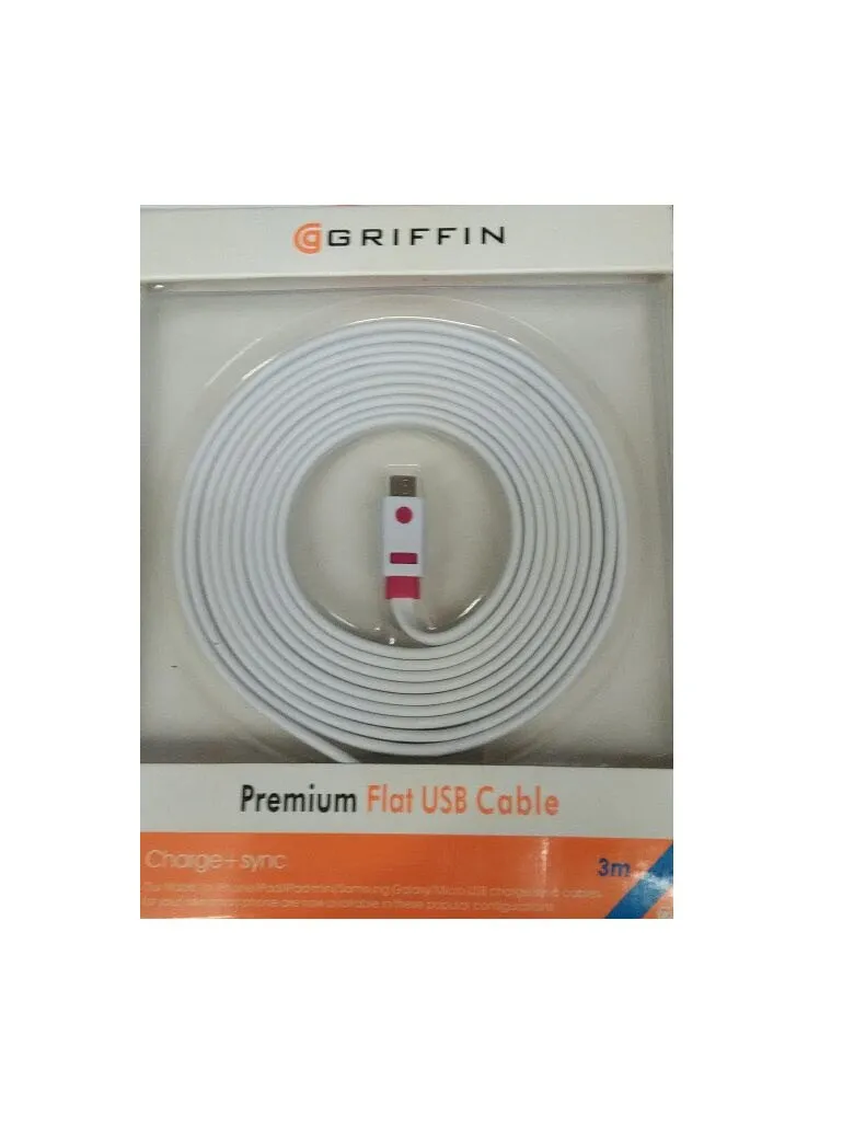 USB кабель Griffin micro USB 3 метра